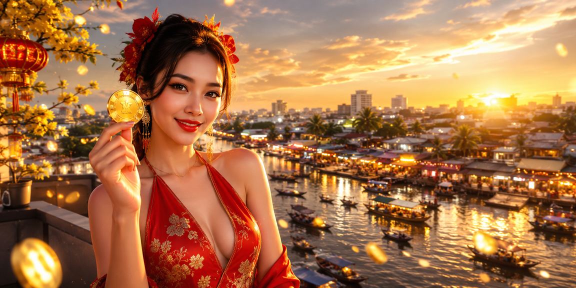 Không khí lễ hội Tết tại sòng bạc Cần Thơ với ánh đèn lung linh